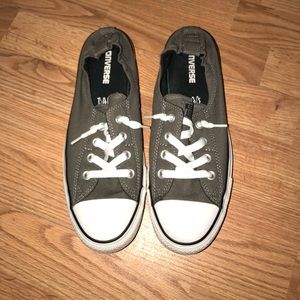 Dark grey converse